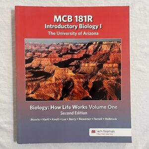 Introductory Biology I Textbook MCB 181R Course for University of Arizona